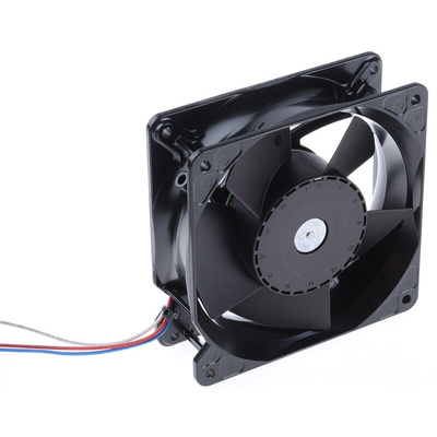 ebm-papst 4100 NH4 - S-Force Series Axial Fan, 12 V dc, DC Operation, 355m³/h, 32W, 2.66A Max, 119 x 119 x 38mm