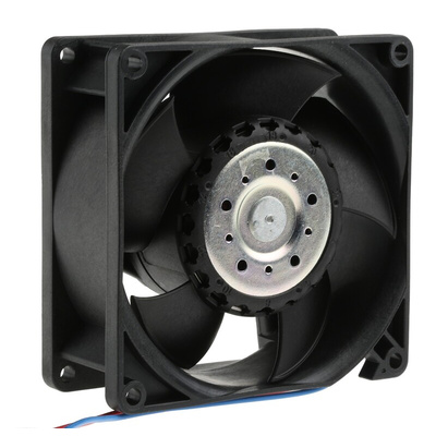 ebm-papst 3200 J - S-Force Series Axial Fan, 24 V dc, DC Operation, 146m³/h, 9W, 375mA Max, 92 x 92 x 38mm