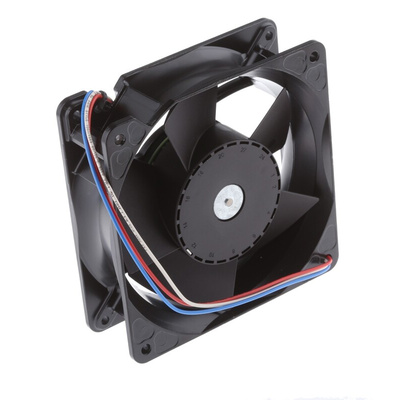 ebm-papst 4100 NH3 - S-Force Series Axial Fan, 12 V dc, DC Operation, 310m³/h, 21.6W, 1.8A Max, 119 x 119 x 38mm
