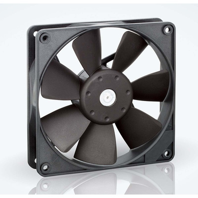 ebm-papst 4400 F Series Axial Fan, 12 V dc, DC Operation, 72m³/h, 720mW, IP20, 119 x 119 x 25mm