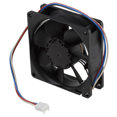 ebm-papst 8400 N Series Axial Fan, 12 V dc, DC Operation, 58m³/h, 1.4W, 80 x 80 x 25mm