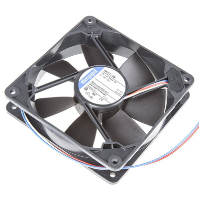ebm-papst 4400 F Series Axial Fan, 12 V dc, DC Operation, 140m³/h, 3.2W, 119 x 119 x 25mm