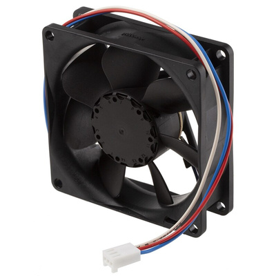 ebm-papst 8400 N Series Axial Fan, 12 V dc, DC Operation, 78m³/h, 2.2W, 80 x 80 x 25mm
