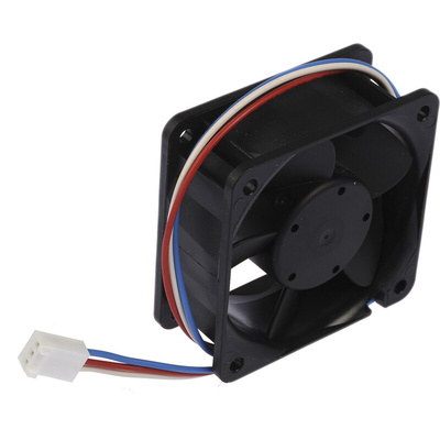 ebm-papst 600 N Series Axial Fan, 12 V dc, DC Operation, 23m³/h, 900mW, IP20, 60 x 60 x 25mm