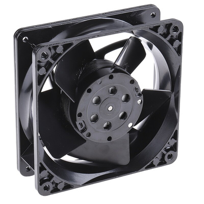 ebm-papst 4000 N Series Axial Fan, 115 V ac, AC Operation, 180m³/h, 20W, IP20, 119 x 119 x 38mm
