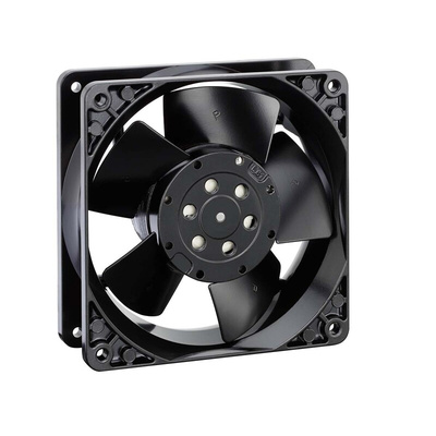ebm-papst 4000 N Series Axial Fan, 115 V ac, AC Operation, 180m³/h, 20W, IP20, 119 x 119 x 38mm