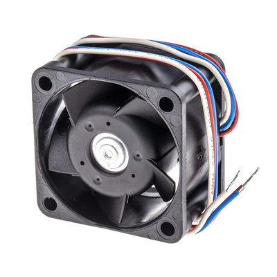 ebm-papst 400 Series Axial Fan, 24 V dc, DC Operation, 24m³/h, 3.6W, 40 x 40 x 25mm