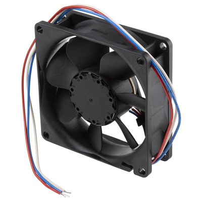 ebm-papst 8400 N Series Axial Fan, 24 V dc, DC Operation, 79m³/h, 2.8W, 80 x 80 x 25mm