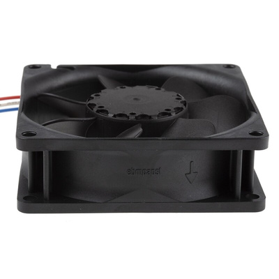 ebm-papst 8400 N Series Axial Fan, 24 V dc, DC Operation, 79m³/h, 2.8W, 80 x 80 x 25mm