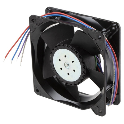 ebm-papst 4100 NH8 - S-Force Series Axial Fan, 24 V dc, DC Operation, 570m³/h, 120W, IP20, 119 x 119 x 38mm