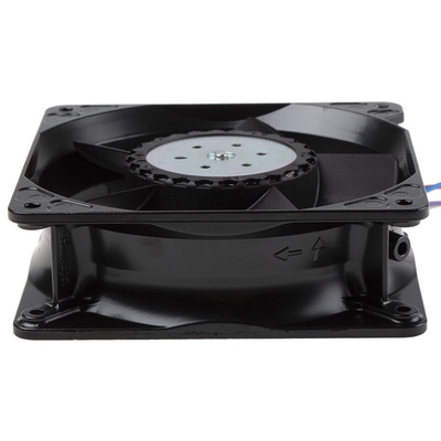 ebm-papst 4100 NH8 - S-Force Series Axial Fan, 24 V dc, DC Operation, 570m³/h, 120W, IP20, 119 x 119 x 38mm