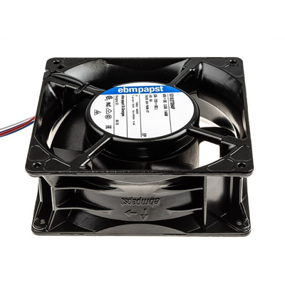 ebm-papst 5300 TD - S-Force Series Axial Fan, 48 V dc, DC Operation, 670m³/h, 149W, 140 x 140 x 51mm