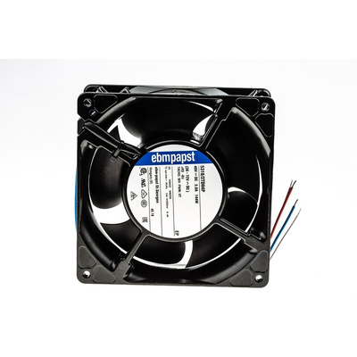 ebm-papst 5300 TD - S-Force Series Axial Fan, 48 V dc, DC Operation, 670m³/h, 149W, 140 x 140 x 51mm