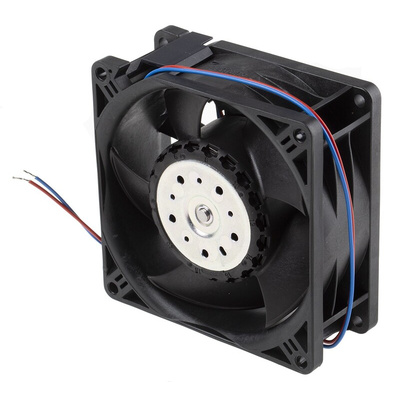 ebm-papst 3200 J - S-Force Series Axial Fan, 24 V dc, DC Operation, 280m³/h, 50W, 92 x 92 x 38mm