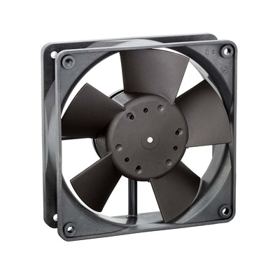 ebm-papst 4300 Series Axial Fan, 24 V dc, DC Operation, 95m³/h, 1.2W, 50mA Max, IP20, 119 x 119 x 32mm