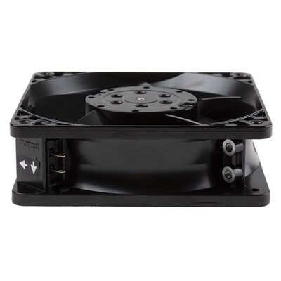 ebm-papst 4000 N Series Axial Fan, 115 V ac, AC Operation, 85m³/h, 10W, 87mA Max, 119 x 119 x 38mm