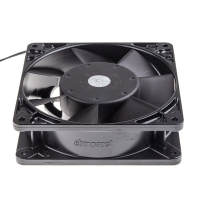 ebm-papst 5900 Series Axial Fan, 230 V ac, AC Operation, 180m³/h, 18W, 78mA Max, 127 x 127 x 38mm