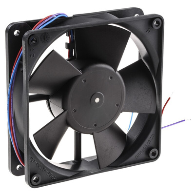 ebm-papst 4300 Series Axial Fan, 12 V dc, DC Operation, 138m³/h, 3.3W, 70mA Max, 119 x 119 x 32mm