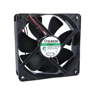 Sunon ME Series Axial Fan, 24 V dc, DC Operation, 234.5m³/h, 9.2W, 383mA Max, 120 x 120 x 38mm