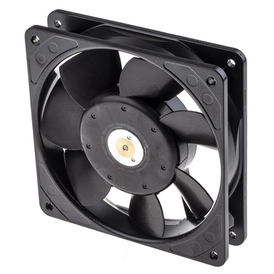 ebm-papst 9900 Series Axial Fan, 115 V ac, AC Operation, 135m³/h, 14W, 104mA Max, IP20, 119 x 119 x 25mm