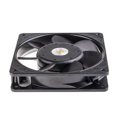 ebm-papst 9900 Series Axial Fan, 115 V ac, AC Operation, 135m³/h, 14W, 104mA Max, IP20, 119 x 119 x 25mm