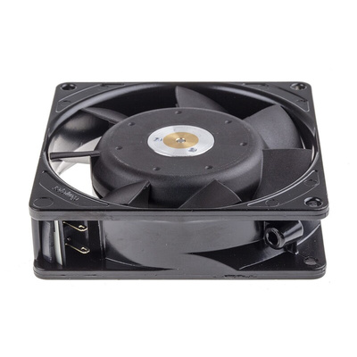 ebm-papst 3900 Series Axial Fan, 230 V ac, AC Operation, 31m³/h, 6W, 26mA Max, IP20, 92 x 92 x 25mm