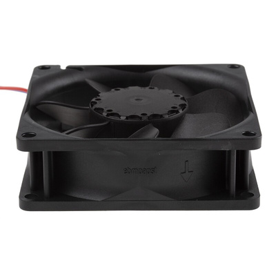 ebm-papst 8400 N Series Axial Fan, 12 V dc, DC Operation, 69m³/h, 2W, 167mA Max, 80 x 80 x 25mm