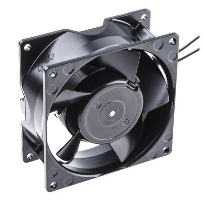 ebm-papst 3000 Series Axial Fan, 115 V ac, AC Operation, 89m³/h, 11W, 95mA Max, 92 x 92 x 38mm