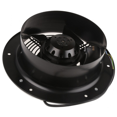ebm-papst W4S200 Series Axial Fan, 230 V ac, AC Operation, 375m³/h, 40W, 300mA Max, 200 x 80mm