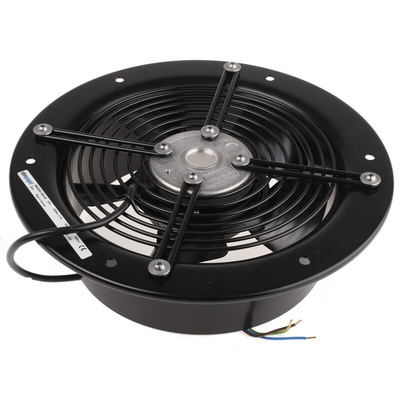 ebm-papst W4S200 Series Axial Fan, 230 V ac, AC Operation, 375m³/h, 40W, 300mA Max, 200 x 80mm