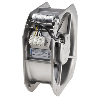 ebm-papst W2E200H Series Axial Fan, 115 V ac, AC Operation, 925m³/h, 64W, 580mA Max, 225 x 225 x 80mm