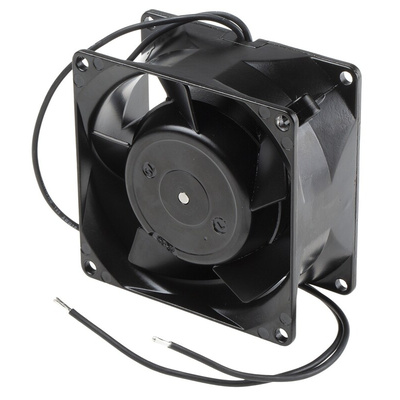 ebm-papst 8000 N Series Axial Fan, 230 V ac, AC Operation, 30m³/h, 9W, 39mA Max, 80 x 80 x 38mm