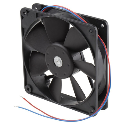 ebm-papst 4400 F Series Axial Fan, 12 V dc, DC Operation, 140m³/h, 3.2W, 267mA Max, 119 x 119 x 25mm