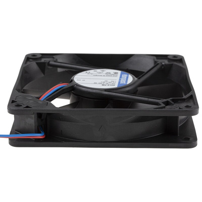 ebm-papst 4400 F Series Axial Fan, 12 V dc, DC Operation, 140m³/h, 3.2W, 267mA Max, 119 x 119 x 25mm