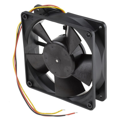 ebm-papst 4300 Series Axial Fan, 24 V dc, DC Operation, 170m³/h, 5W, 208mA Max, 119 x 119 x 32mm