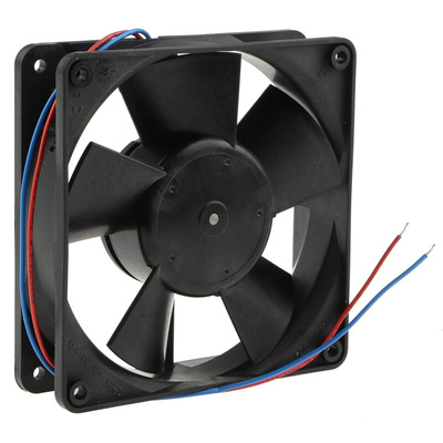 ebm-papst 4300 Series Axial Fan, 12 V dc, DC Operation, 170m³/h, 5W, 417mA Max, IP68, 119 x 119 x 32mm