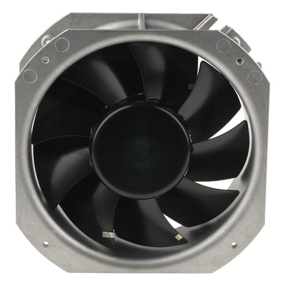 ebm-papst W1G200 Series Axial Fan, 24 V dc, DC Operation, 1095m³/h, 55W, 2.29A Max, 225 x 225 x 80mm