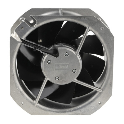 ebm-papst W1G200 Series Axial Fan, 24 V dc, DC Operation, 1095m³/h, 55W, 2.29A Max, 225 x 225 x 80mm