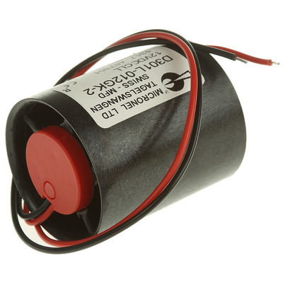Micronel D300L Series Axial Fan, 12 V dc, DC Operation, 8.76m³/h, 580mW, 60mA Max, 30 x 36mm