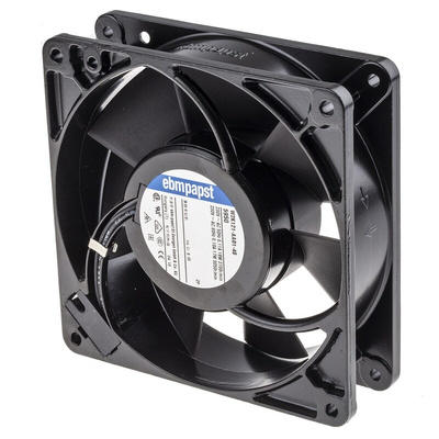 ebm-papst 5900 Series Axial Fan, 230 V ac, AC Operation, 180m³/h, 18W, 78mA Max, 127 x 127 x 38mm