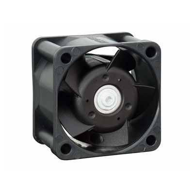 ebm-papst 400 Series Axial Fan, 24 V dc, DC Operation, 22m³/h, 2.7W, 125mA Max, IP20, 40 x 40 x 25mm