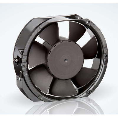 ebm-papst 6400 Series Axial Fan, 24 V dc, DC Operation, 480m³/h, 26W, 1.1A Max, IP20, 172 x 150 x 51mm