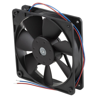 ebm-papst 4400 F Series Axial Fan, 12 V dc, DC Operation, 94m³/h, 1.3W, 108mA Max, 119 x 119 x 25mm