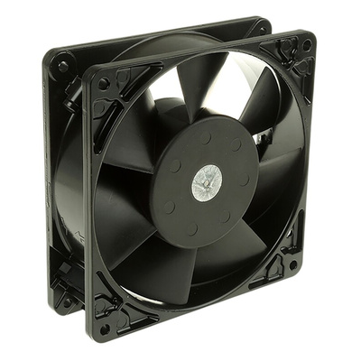 ebm-papst 5900 Series Axial Fan, 115 V ac, AC Operation, 206m³/h, 17W, 148mA Max, 127 x 127 x 38mm