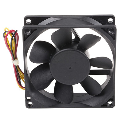 ARX CeraDyna Series Axial Fan, 12 V dc, DC Operation, 67.5m³/h, 2.88W, 240mA Max, 80 x 80 x 25mm