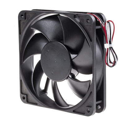 ARX CeraDyna Series Axial Fan, 12 V dc, DC Operation, 180.8m³/h, 5.04W, 420mA Max, 120 x 120 x 25mm