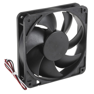 ARX CeraDyna Series Axial Fan, 24 V dc, DC Operation, 180.8m³/h, 5.52W, 230mA Max, 120 x 120 x 25mm