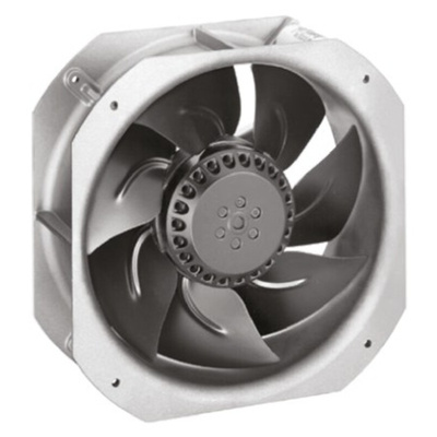ebm-papst W4S200 Series Axial Fan, 230 V ac, AC Operation, 450m³/h, 30W, 210mA Max, 225 x 225 x 80mm