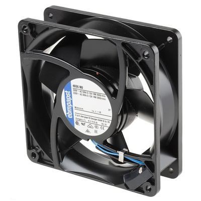 ebm-papst 4000 N Series Axial Fan, 230 V ac, AC Operation, 160m³/h, 19W, 840mA Max, IP54, 119 x 119 x 38mm
