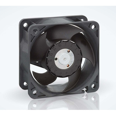 ebm-papst 620 Series Axial Fan, 24 V dc, DC Operation, 40m³/h, 2.2W, 92mA Max, IP20, 60 x 60 x 25mm